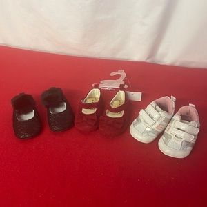 3 Pairs Size 1 infant shoes